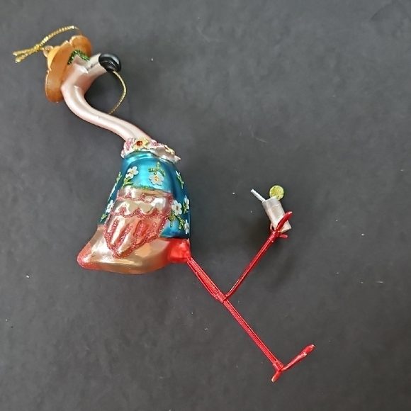 Other - Glass Flamingo Bird Ornament